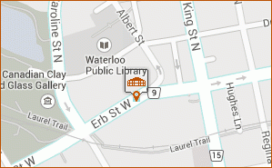 Cobblestone Gallery The In The Atrium map thumbnail, 33 Erb St W Waterloo ON N2L 1S